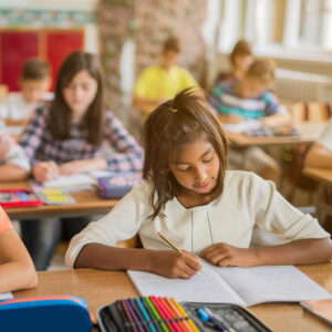 schülerin schule baum Arbeiten